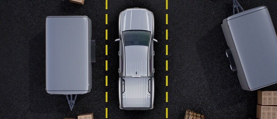 A video dramatization of a 360-Degree Camera demo on a 2024 Ford Ranger®