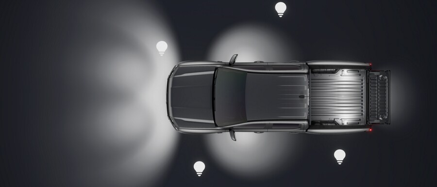 A video dramatization of a Zone Lighting demo on a 2024 Ford Ranger®