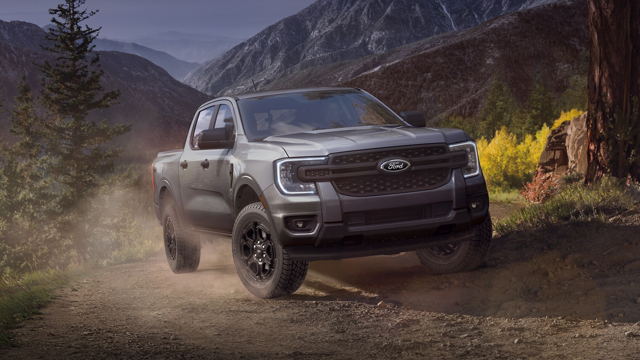 2025 Ford Ranger on forest road