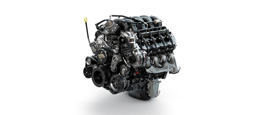 The 7.3L OHV PFI gas V8 engine
