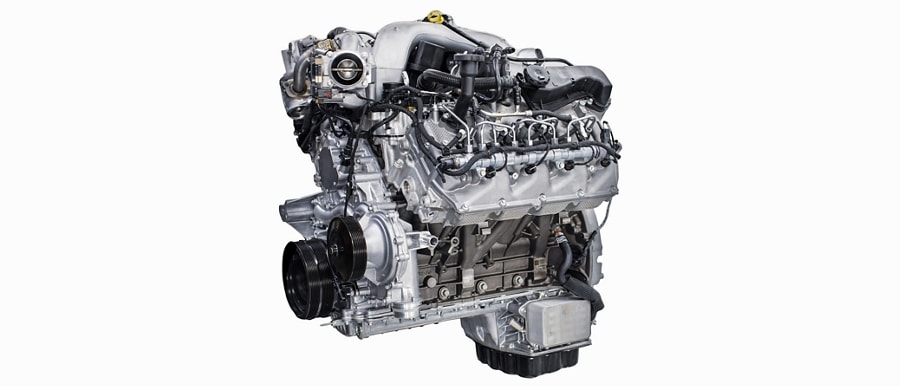 The 6.8L 2V DEVCT PFI gas V8 engine