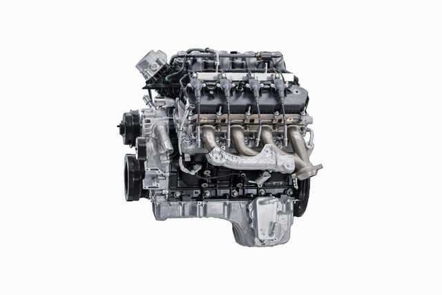 The 6.7L High Output Power Stroke® V8 Turbo Diesel engine