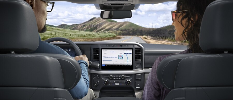 Close-up of the SYNC® 4 screen