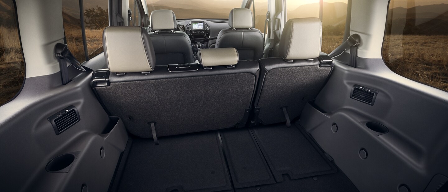 Interior configuration of 2023 Ford Transit Connect Passenger Wagon