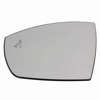 Door Mirror Glass Wide Angle Adhesive - Left, Back