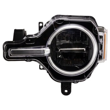 Headlight <br>A non sealed beam style without Leveling housing Composite LED Reflector Lamp #2 - Left, Front