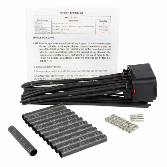 Headlight High / Low Beam Light Connector Wire - 12 Cavity Main Image