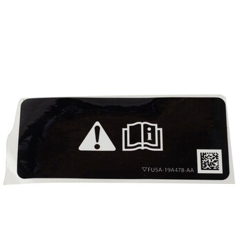 Fuel Information Label Decal Caution