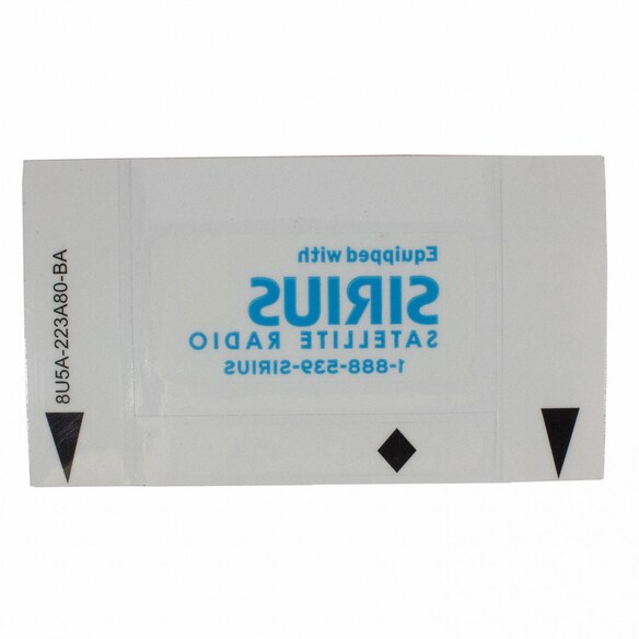 Engine Decal Air Bag Information Label Sticker Main Image