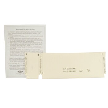 Bumper Decal Stripe Sticker - Front, Center (Coupe)