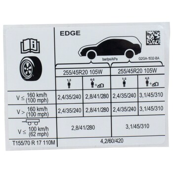 Decal 255 / 45VR20 Summer Tire