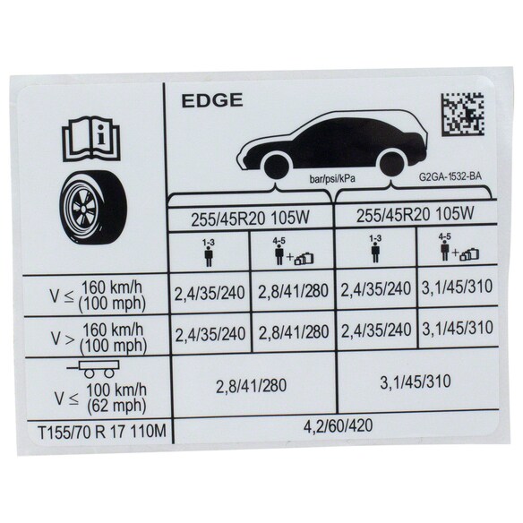 Decal 255 / 45VR20 Summer Tire Main Image