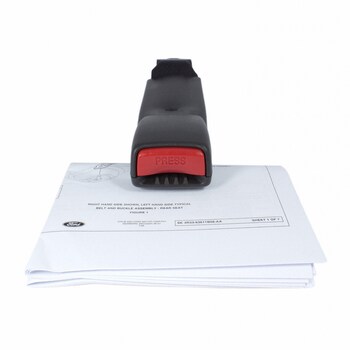 Seat Belt Receptacle Buckle - Left, Right, Rear (Convertible, Coupe)