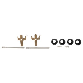 Disc Brake Anti-Rattle Clip Spring Retainer Pads <br>A which snap onto the steering knuckle abutment or