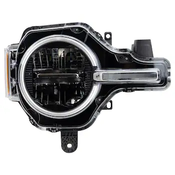 Headlight <br>A non sealed beam style without Leveling housing Composite LED Reflector Lamp #2 - Right, Front