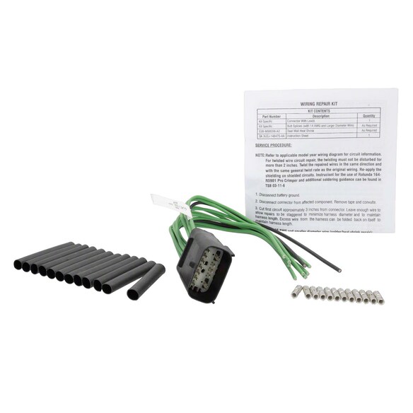 Ambient Lighting Kit Switch Connector Wire - 12 Cavity, Rear Main Image