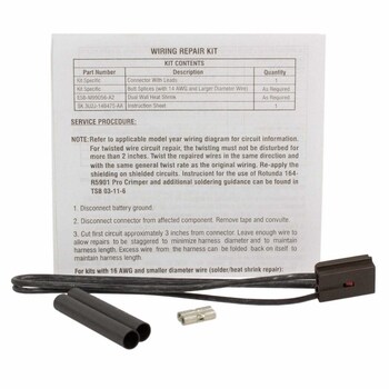 Dash Harness Connector Wire