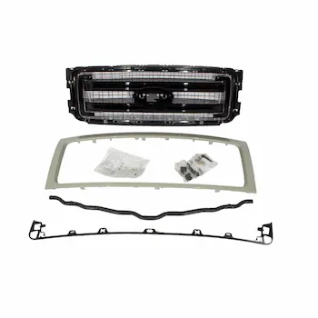 Accent color Grille <br>A on a vehicle FACTORY Radiator Air Bumper Medallion cover Reinforcement