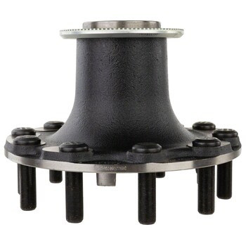 Wheel Hub - Left, Right, Front 19.5X7.5 10-Hole, 22.5 X 8.25, 8.25 Black
