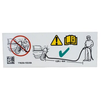 Caution Label Decal