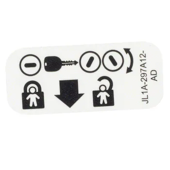 Child Lock Label Decal <br>Child