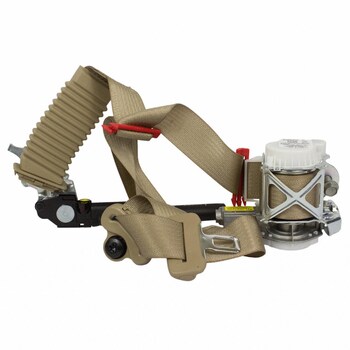 Seat Belt Buckle Pretensioner Lap and Shoulder - Left, Front