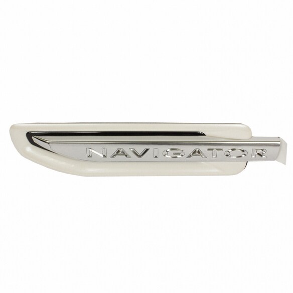 Fender Emblem Name Plate - Left, Front (White Platinum) Main Image
