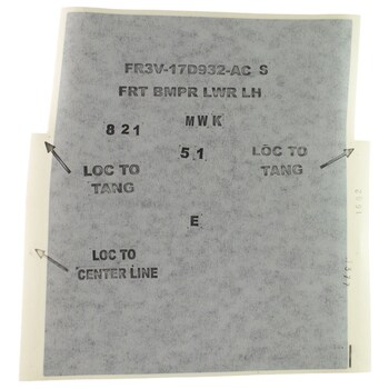 Bumper Decal Stripe Sticker - Left