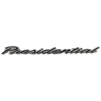 Emblem <br>"PRESIDENTIAL" Hatch Decal License shield Nameplate OrNament Tail gate Molding (Black