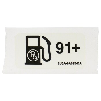 Fuel Information Label Decal