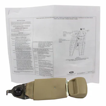 Buckle Seat Belt - Front, Center