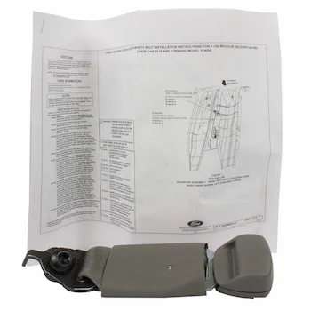 Buckle Seat Belt - Front, Center