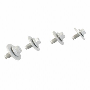 Hex Head Bolt And Lockwasher - M6 x 12MM, Front