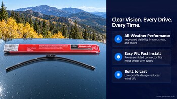 Motorcraft 26-inch Standard Windshield Wiper Blade - Ford Explorer - WW2616A