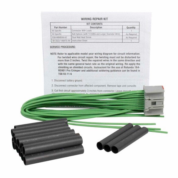 Tire Pressure Monitoring System (TPMS) Control Unit Connector Wire - 18 Cavity Main Image