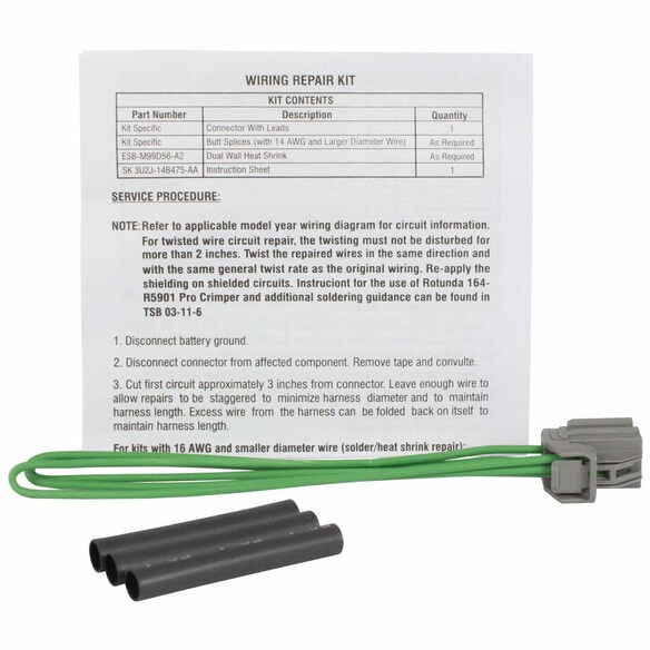 Seat Recline Motor Connector Wire Main Image