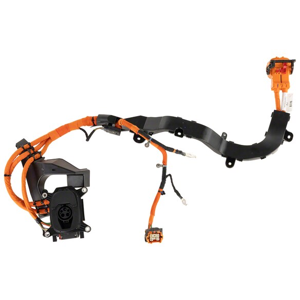 A combination of parts that comprise the Drive Motor Battery Pack charging port - Inlet Main Image