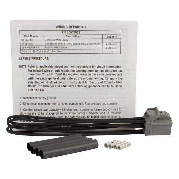 Power Window Switch Connector Wire - Left, Front, Driver Main Image