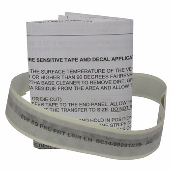 Trim Stripe Tape Decal - Left, Front