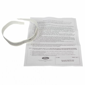 Trim Stripe Tape Decal - Left, Front