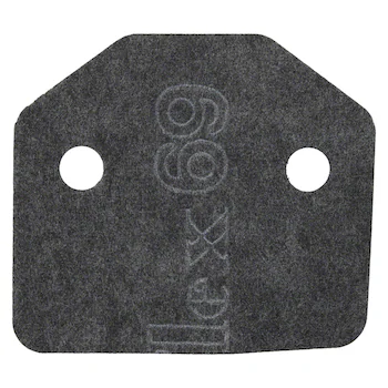 Door Stop Pad Lock Striker Plate Gasket - Front