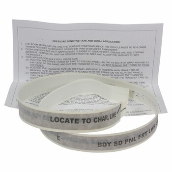 Trim Stripe Tape Decal - Left, Front