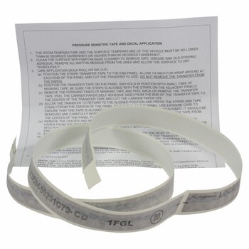 Trim Stripe Tape Decal - Left, Front, Rear