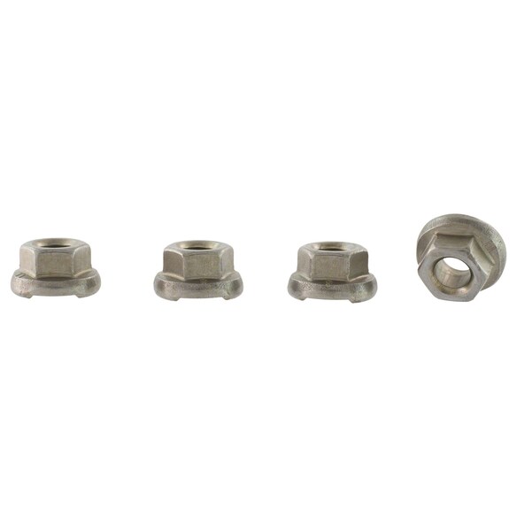 Flanged Hex Head Nut A solid metal or block with threaded hole in the which is used to tighten adjust Quarter Panel Main Image
