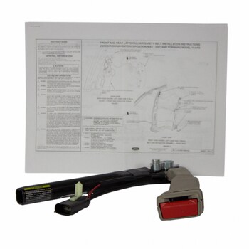 Seat Belt Receptacle Buckle Pretensioner - Right, Front