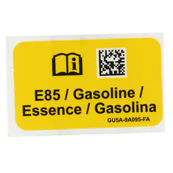 Fuel Information Label Decal - 3.3L