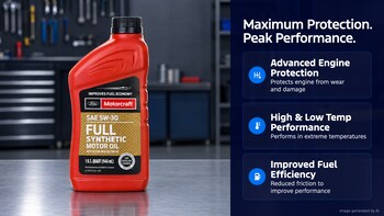 Motorcraft SAE 5W-30 Full Synthetic Motor Oil XO5W30Q1FS
