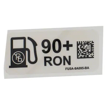 Fuel Information Label Decal