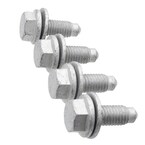 Hex Head Bolt And Washer Fender Support - M10, Front Main Image