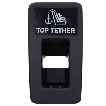 Bezel that surrounds the child restraint anchor plate Cushion frame - Rear